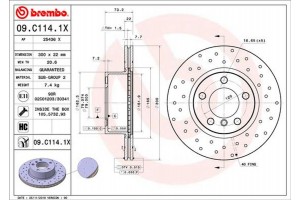Brembo Δισκόπλακα - 09.C114.1X