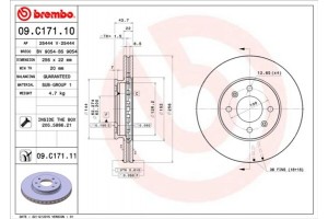 Brembo Δισκόπλακα - 09.C171.11