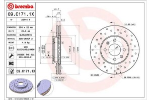 Brembo Δισκόπλακα - 09.C171.1X