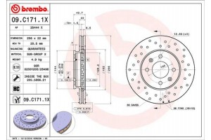 Brembo Δισκόπλακα - 09.C171.1X
