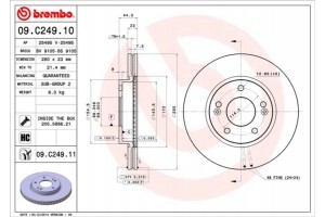Brembo Δισκόπλακα - 09.C249.11