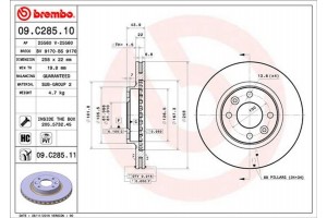 Brembo Δισκόπλακα - 09.C285.11