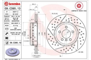 Brembo Δισκόπλακα - 09.C395.13