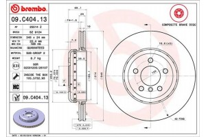 Brembo Δισκόπλακα - 09.C404.13