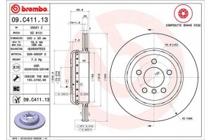 Brembo Δισκόπλακα - 09.C411.13