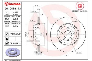 Brembo Δισκόπλακα - 09.C418.13