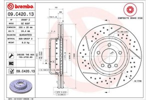 Brembo Δισκόπλακα - 09.C420.13