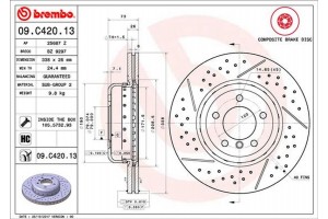Brembo Δισκόπλακα - 09.C420.13