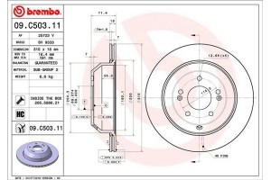 Brembo Δισκόπλακα - 09.C503.11