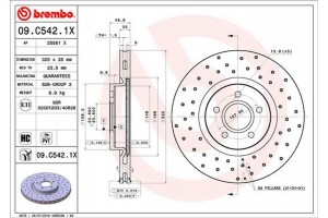 Brembo Δισκόπλακα - 09.C542.1X