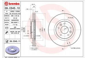 Brembo Δισκόπλακα - 09.C545.11