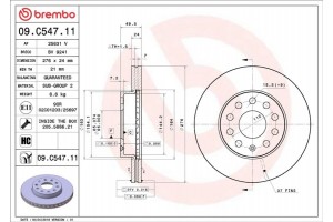 Brembo Δισκόπλακα - 09.C547.11