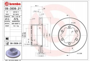 Brembo Δισκόπλακα - 09.C639.21
