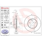 Brembo Δισκόπλακα - 09.C893.11 Brembo Δισκόπλακα - 09.C893.11