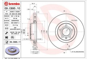 Brembo Δισκόπλακα - 09.C895.11