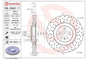 Brembo Δισκόπλακα - 09.C942.11