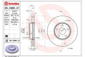 Brembo Δισκόπλακα - 09.C990.21
