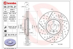 Brembo Δισκόπλακα - 09.D179.21