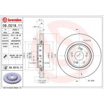 Brembo Δισκόπλακα - 09.D218.11 Brembo Δισκόπλακα - 09.D218.11
