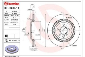 Brembo Δισκόπλακα - 09.D393.11