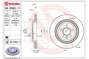 Brembo Δισκόπλακα - 09.D393.11