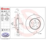 Brembo Δισκόπλακα - 09.D417.11