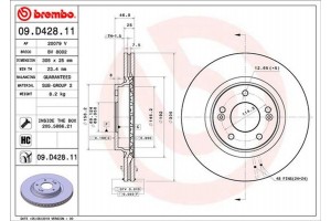 Brembo Δισκόπλακα - 09.D428.11
