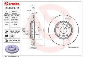 Brembo Δισκόπλακα - 09.D509.11