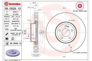 Brembo Δισκόπλακα - 09.D529.13