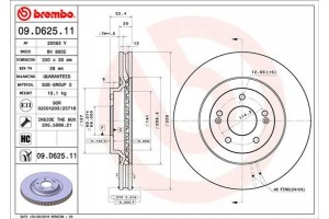 Brembo Δισκόπλακα - 09.D625.11