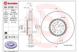 Brembo Δισκόπλακα - 09.D725.11