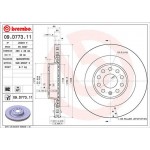 Brembo Δισκόπλακα - 09.D773.11 Brembo Δισκόπλακα - 09.D773.11