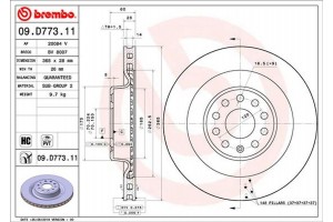 Brembo Δισκόπλακα - 09.D773.11