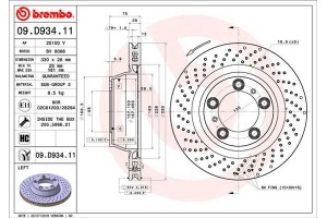 Brembo Δισκόπλακα - 09.D934.11
