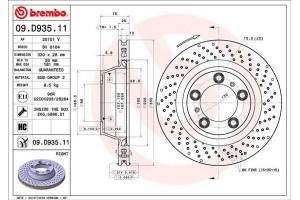 Brembo Δισκόπλακα - 09.D935.11