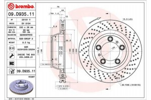Brembo Δισκόπλακα - 09.D935.11