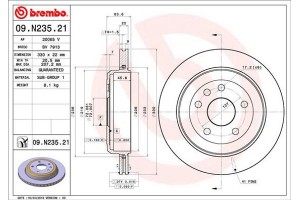 Brembo Δισκόπλακα - 09.N235.21