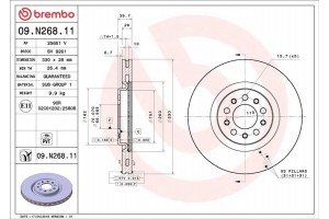 Brembo Δισκόπλακα - 09.N268.11