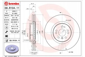 Brembo Δισκόπλακα - 09.R104.11
