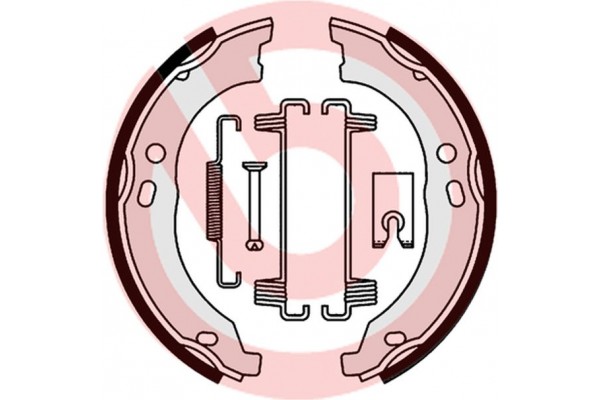 Brembo Σετ Σιαγόνων φρένων, Χειρόφρενο - S 23 579