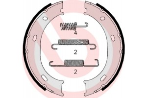 Brembo Σετ Σιαγόνων φρένων, Χειρόφρενο - S 50 510