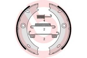 Brembo Σετ Σιαγόνων φρένων, Χειρόφρενο - S 50 512