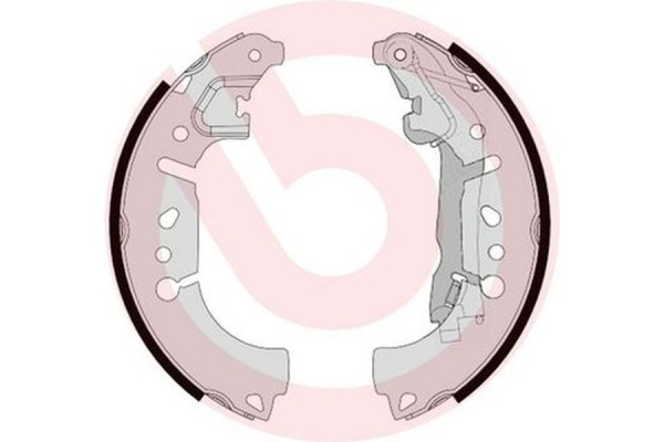 Brembo Σετ Σιαγόνων Φρένων - S 23 580