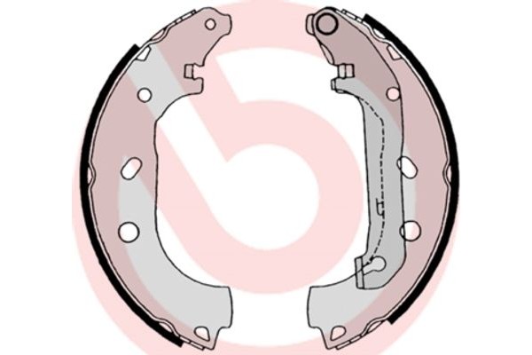 Brembo Σετ Σιαγόνων Φρένων - S 24 539