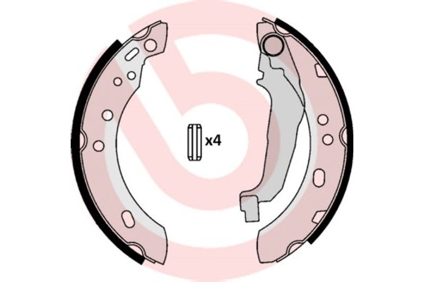 Brembo Σετ Σιαγόνων Φρένων - S 56 507