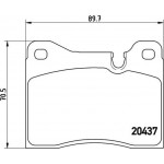 Brembo Σετ τακάκια, Δισκόφρενα - P 06 002