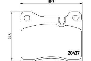 Brembo Σετ τακάκια, Δισκόφρενα - P 06 002