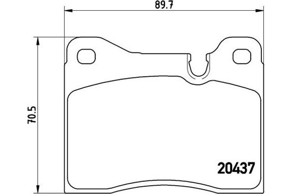 Brembo Σετ τακάκια, Δισκόφρενα - P 06 002