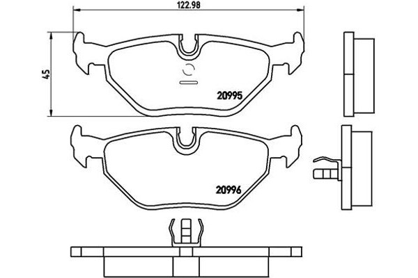 Brembo Σετ τακάκια, Δισκόφρενα - P 06 011