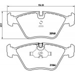 Brembo Σετ τακάκια, Δισκόφρενα - P 06 012